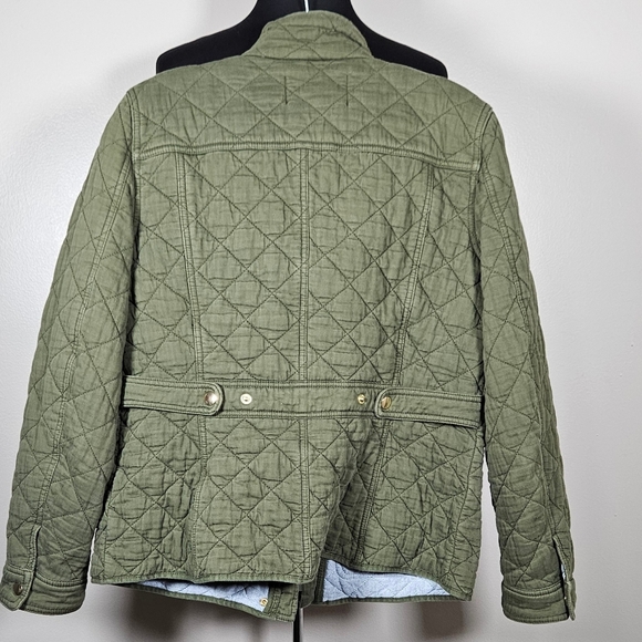 J. Crew Quilted Downtown Field Jacket M 💯 Cotton - Picture 7 of 12